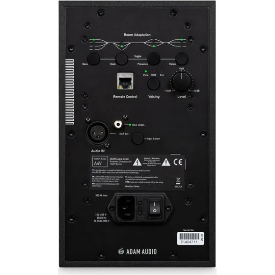 Adam Audio A4V Studiemonitor, 90W, Sort