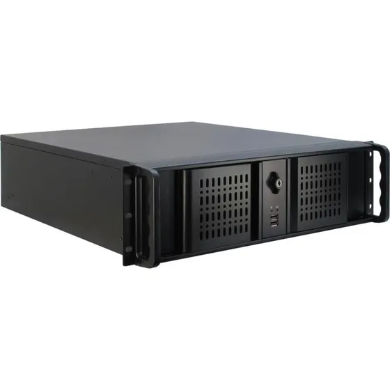 Inter-Tech IPC 3U-3098-S 3U Rackkabinet, sort
