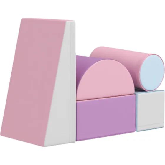 Bløde skumbyggeklodser 5-pak, flerfarvet (1–3 år)