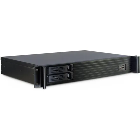 Inter-Tech 1.5U-1528L Mini ITX Rackkabinet, Sort