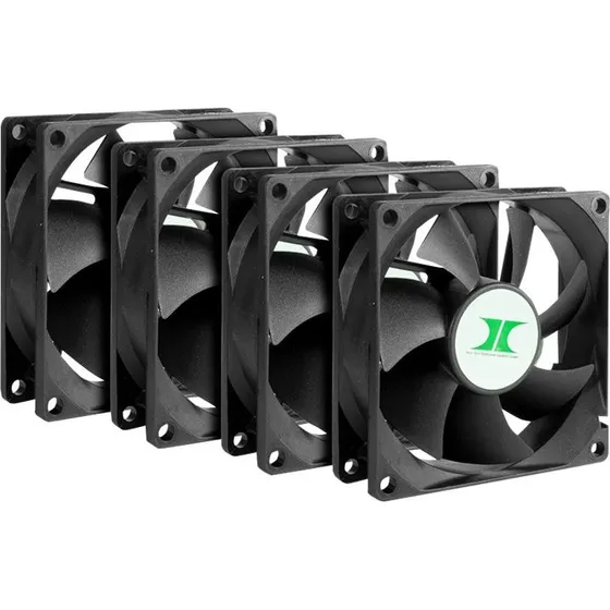 Inter-Tech Fan 4-pack Sort 80 mm
