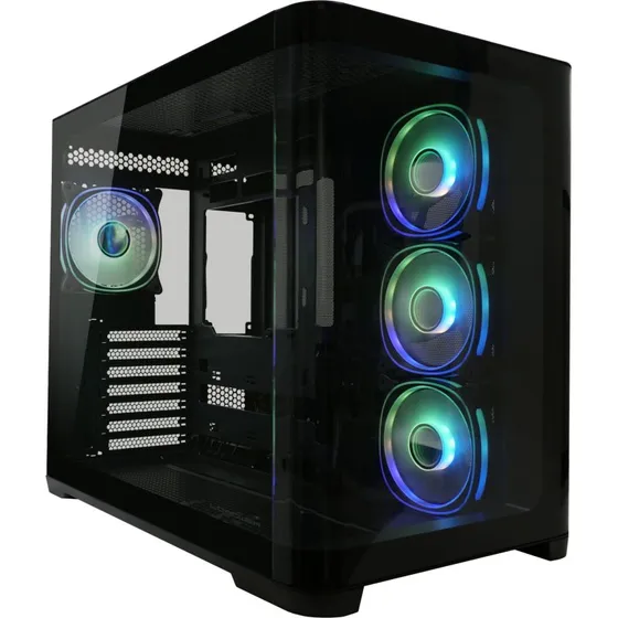 LC Power 8001B Pro-Storm Dark - Mid Tower, Sort