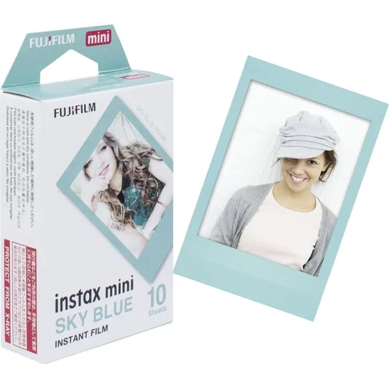 Fujifilm instax Mini Film (10k) Blå Kanter