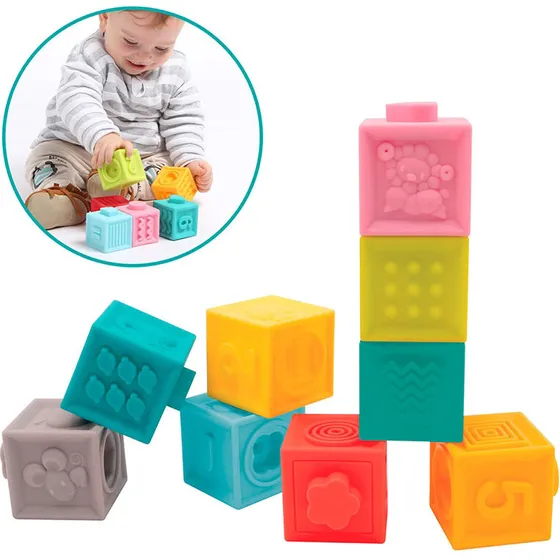 Ludi 3D-klodser, 9 skumklodser med tal og former