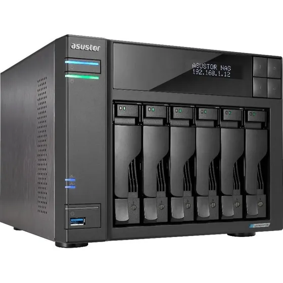 ASUSTOR Lockerstor 6 Gen2 AS6706T - 6-bay NAS med 8 GB RAM, 2.5 GbE