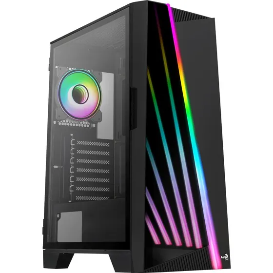 AeroCool Mirage-G-BK-v1 Mid Tower ATX Sort med Glasvindue
