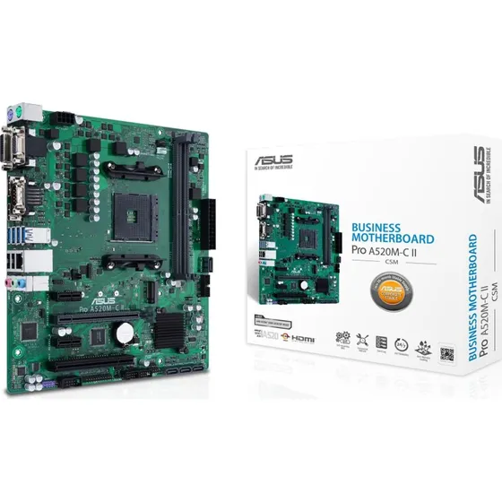 ASUS Pro A520M-C II/CSM Micro-ATX AM4 AMD A520