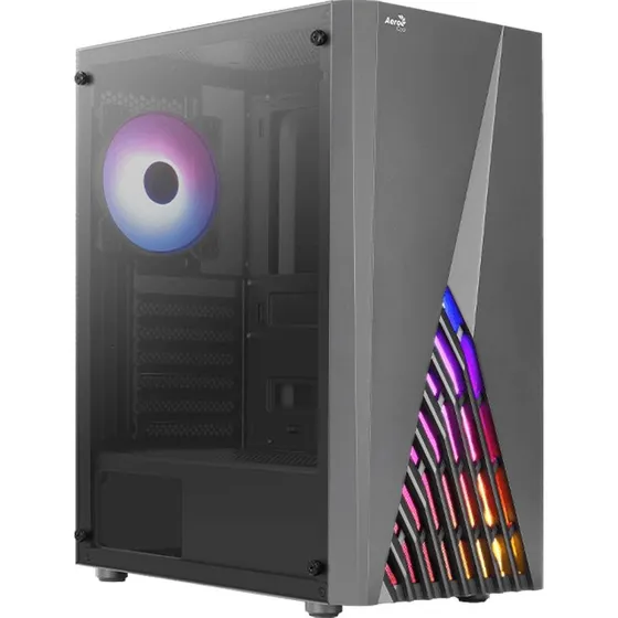 AeroCool Delta-G Midi Tower, Sort, microATX/ATX/Mini-ITX