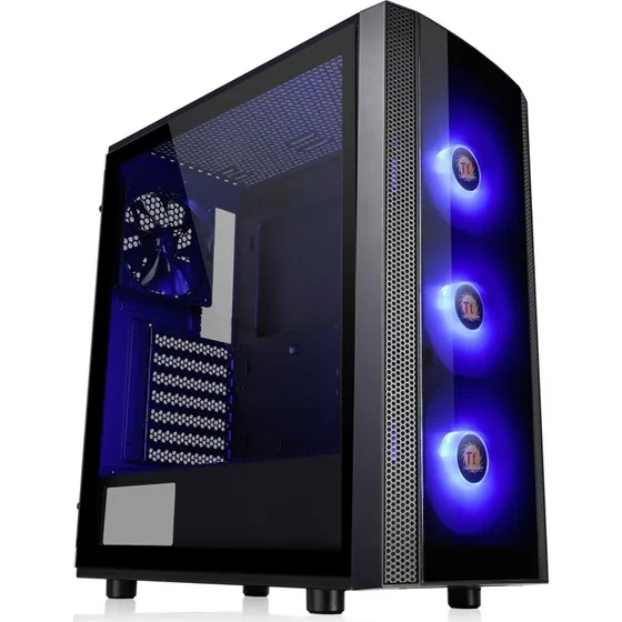 Thermaltake Versa J25 TG RGB Miditower - Sort