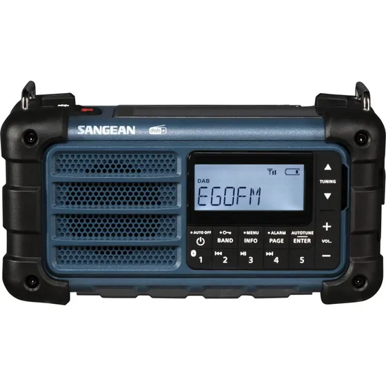 Sangean MMR-99 DAB+ Nødradio med Solcelle, Lygte & Bluetooth - Blå