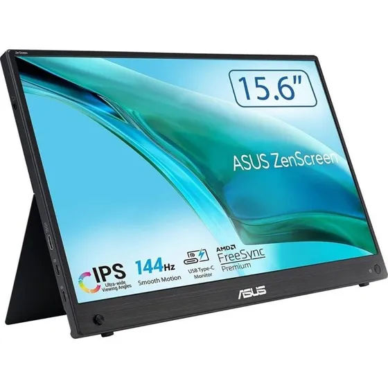 ASUS ZenScreen MB16AHG 15,6" Full HD 144Hz Bærbar Skærm Sort