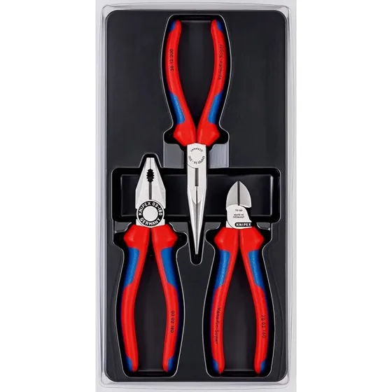 KNIPEX Tænger sæt 3 dele blå/rød