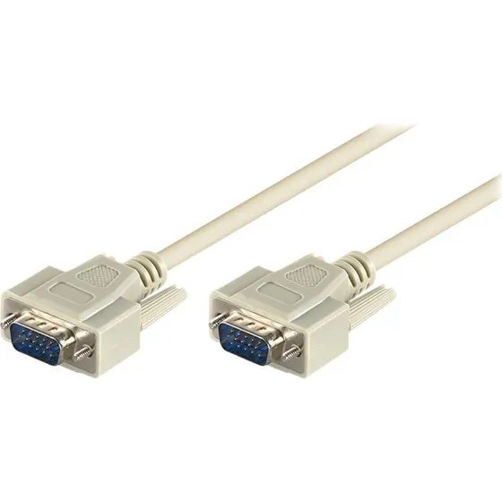 goobay VGA-kabel 5m, grå, 15-pin HD