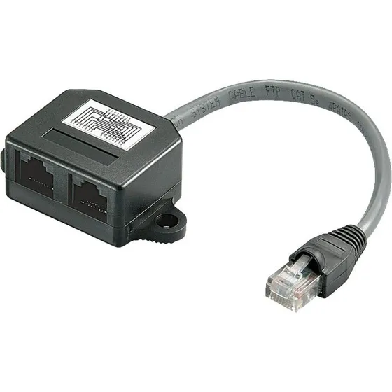 Goobay RJ45 Y-splitter 1:1, 15 cm - CAT 5