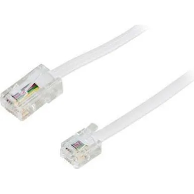 goobay ISDN Telefonledning 3m Hvid (RJ11 til RJ45)