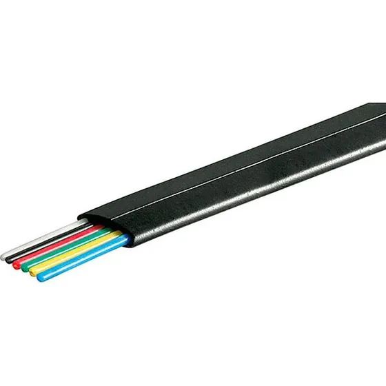 Goobay Telefonledning 6x0,08mm² 100m Sort