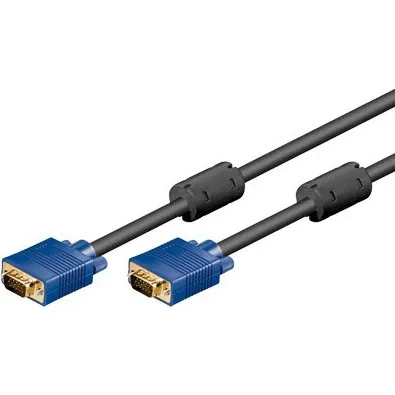 Goobay VGA-kabel 3m Sort, Gold-Plated
