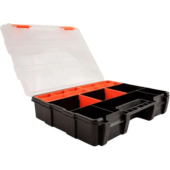 DeLOCK Sortionskasse 21 rum, orange, 290x220x60mm