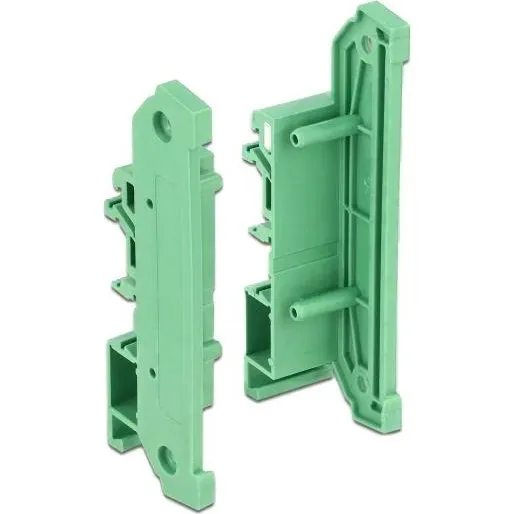 DeLOCK DIN Rail Side Panel 4 stk Grøn