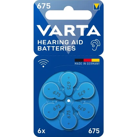 Varta Hörapparatsbatteri 675 / A675 / PR44 6-pack
