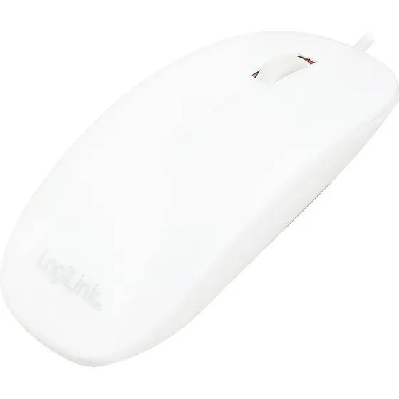 LogiLink Optisk Mus 1000 DPI Hvid, Flad Design