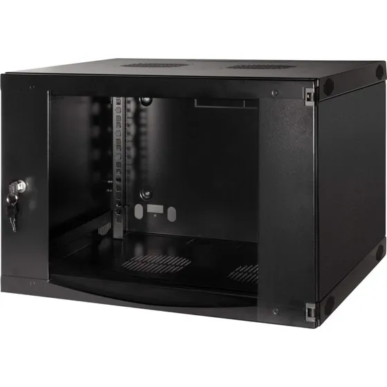 LogiLink 19" Vægskab 6U 540x450mm Sort