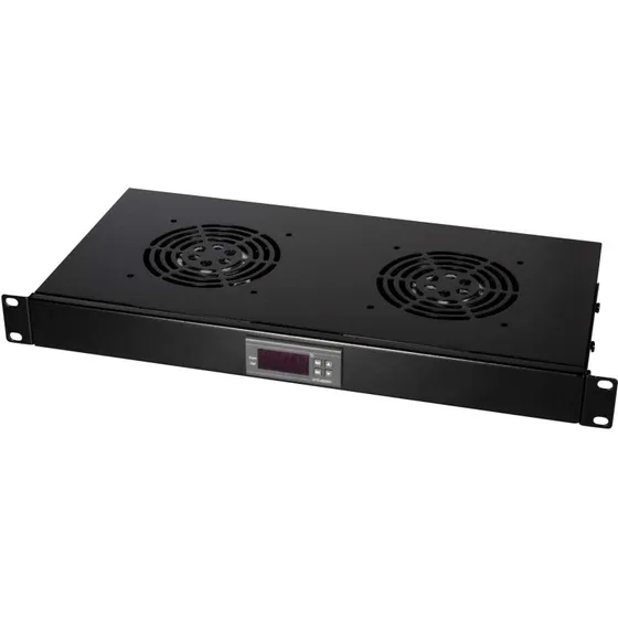 LogiLink Ventilatorenhed 19" Rack 2 Blæsere 25 dBA U1 Sort