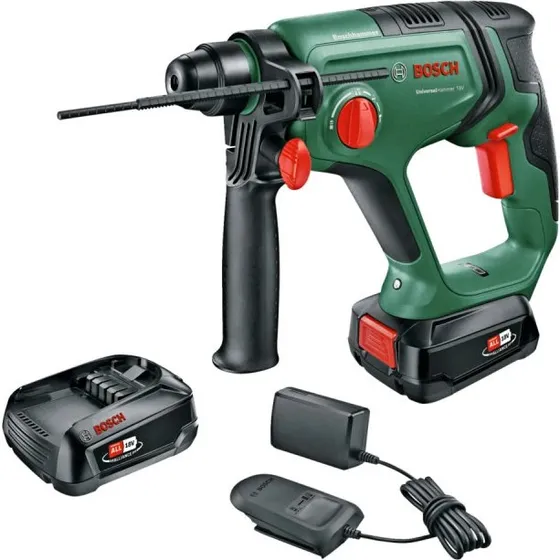 Bosch UniversalHammer 18V 2x2,5Ah – Batteridrevet Borehammer med 2 Batterier