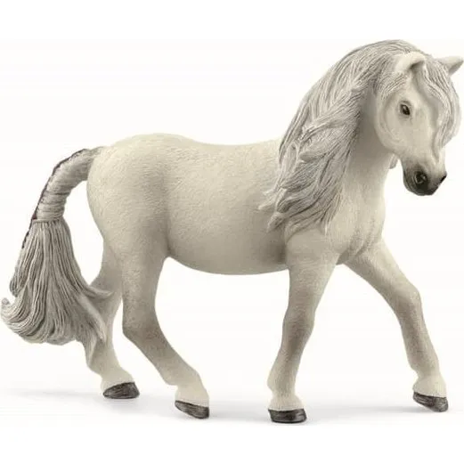 Schleich 13942 Islænder Hoppe - Hvid Skinnende Pony