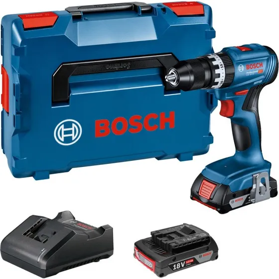 Bosch GSB 18V-45 Akkuslagboremaskine 2x2Ah L-Case