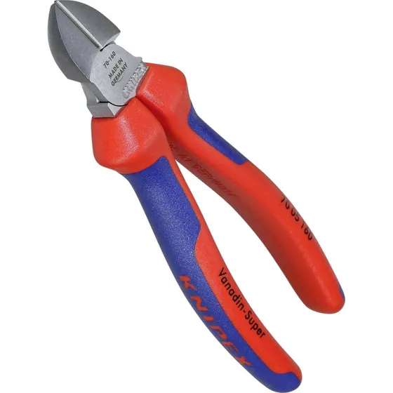 Knipex 70 05 160 Sidebidetang 160 mm Rød/Blå