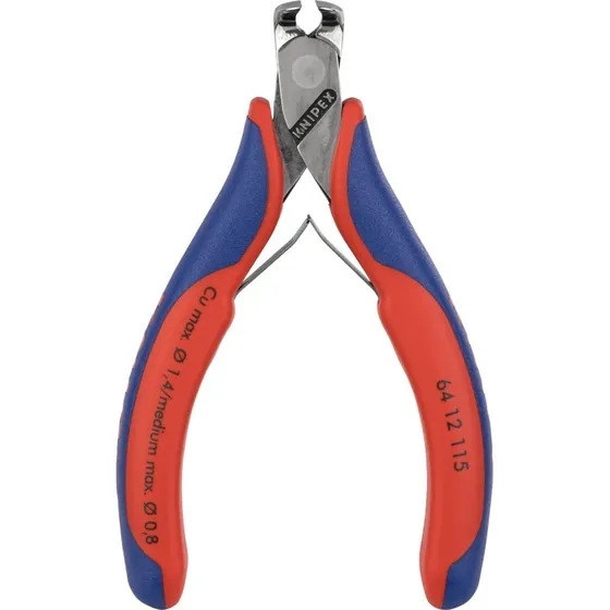KNIPEX Elektronik-forbidetang 115 mm med flerkomponent-håndtag
