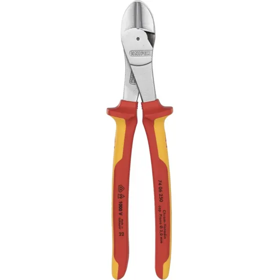 Knipex 74 06 250 Kraft-skævbider, 250 mm, VDE-godkendt