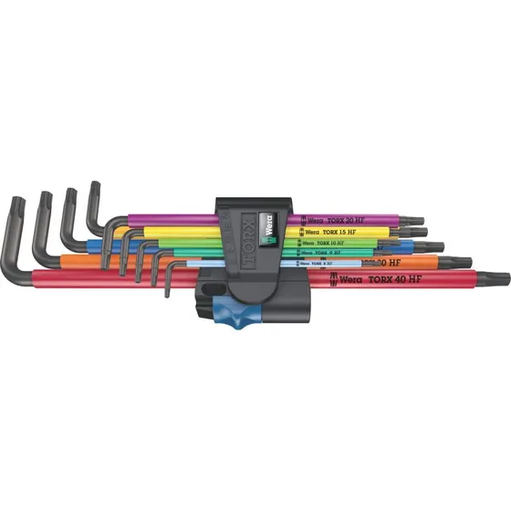 Wera 967/9 TX XL HF Torxnøglesæt 9 dele (TX8-40) BlackLaser