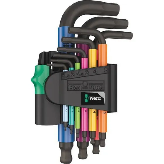 Wera 950/9 Hex-Plus 2 Unbrakonøglesæt 9 dele (1,5-10 mm)