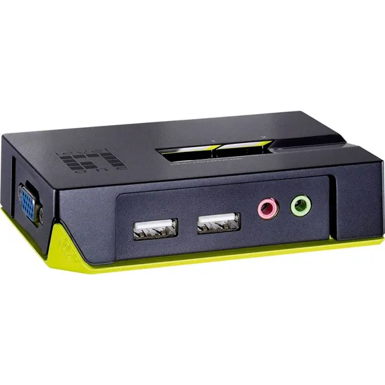 LevelOne KVM-0221 KVM-Switch med Audio (2xVGA/2xUSB)
