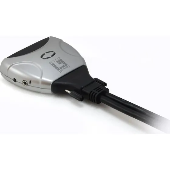 LevelOne KVM-0260 2-port USB DVI-D med lyd