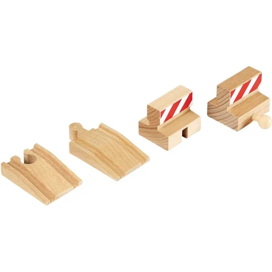 BRIO 33385 - 54 mm rampe med stopklodser, 4 stk.