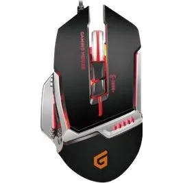 Conceptronic DJEBBEL 8 Optisk Gaming Mus, Sort/Sølv, 8 Knapper, USB