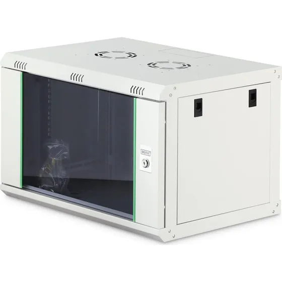 DIGITUS Dynamic Basic 7U Vægmonteret Rackskab, 600x450 mm, Grå