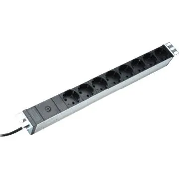 DIGITUS DN-95410 8-udtags strømskinne 19" 10A sort