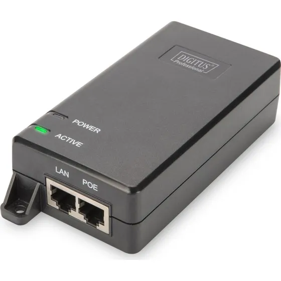 DIGITUS DN-95103-2 PoE-injektor 30W, sort