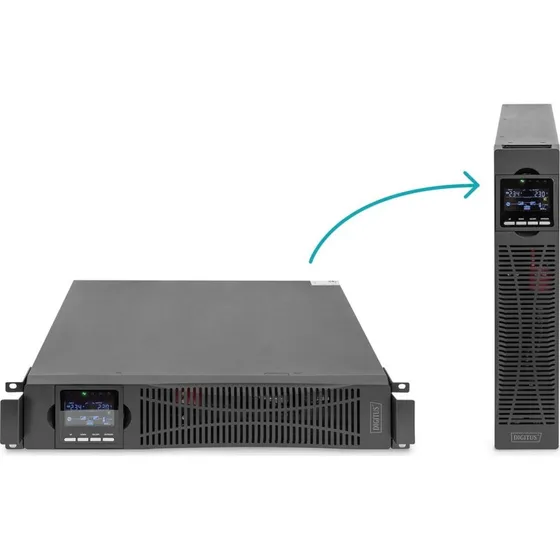 DIGITUS DN-170106 6 kVA/6.000 W Online UPS, 2U, rack/tower