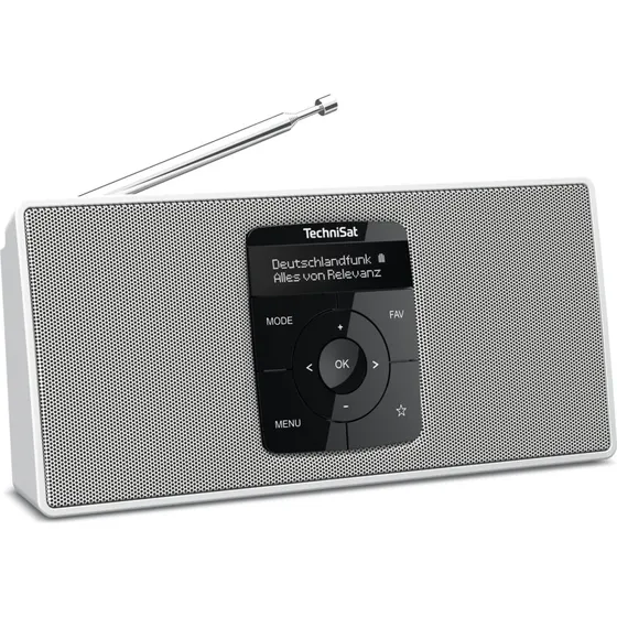 TechniSat DigitRadio 2 S DAB+/FM Radio Hvid, 10 timer