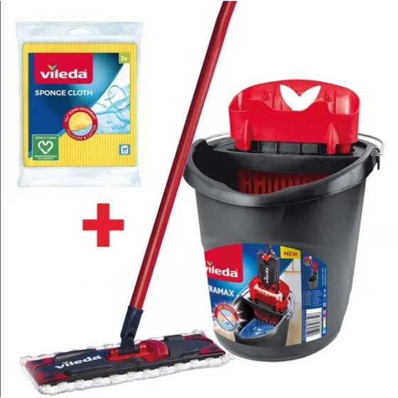 Vileda Ultramax Moppe-sæt med 3 kluder i boks