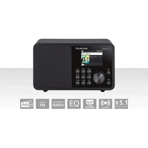 Telestar DIRA M 1 A DAB+/FM Kompaktradio Sort