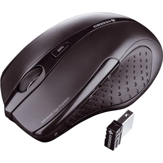 CHERRY MW3000 Trådløs Optisk Mus, 2,4 GHz, 4 Knapper, Sort