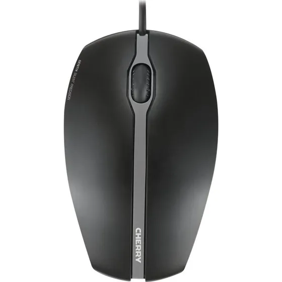 Cherry GENTIX Silent Optisk Mus, Sort Grå, 3 Knapper, USB
