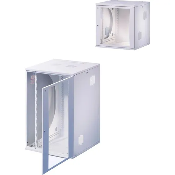 Rittal FlatBox 6U Vægskab Grå 19" RAL 7035