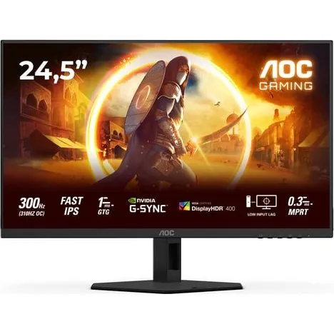 AOC G4 25G4SRE 24,5" Gaming Skærm, Full HD, 310 Hz, 1 ms